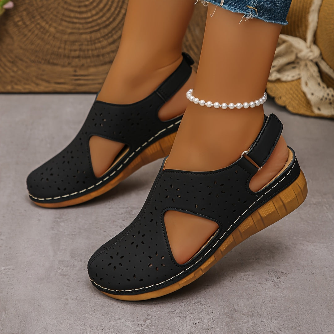 Mirani™ Women's Closed-Toe Perforated Wedge Sandals