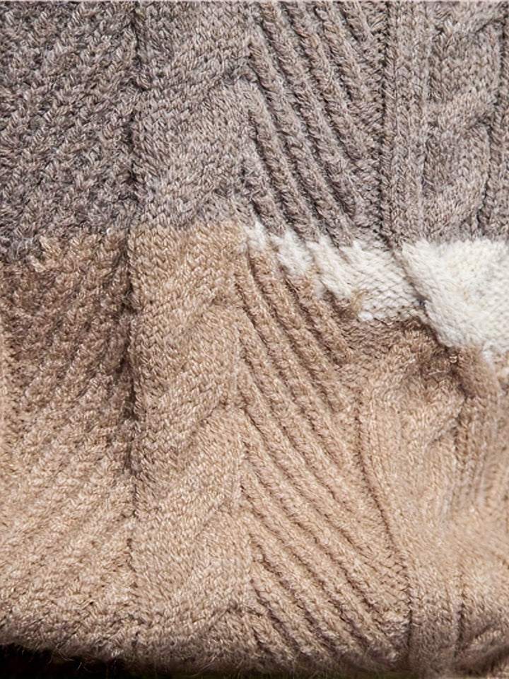 Simon | Textured Colour-Block Sweater