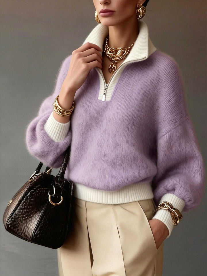 Cecily | Relaxed Half-Zip Sweater