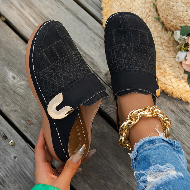 Bernadette | Cushioned Wedge Clogs