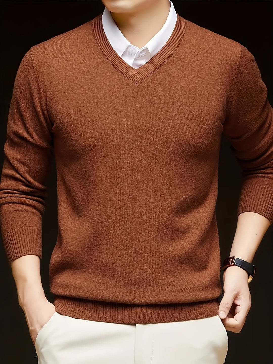 Hugh | Refined V-Neck Sweater