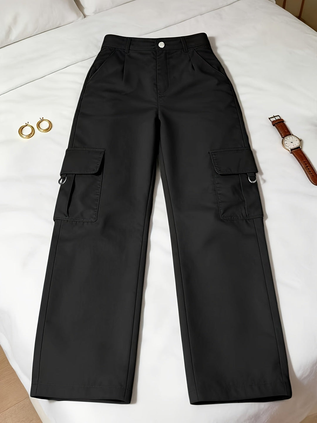 Bonnie | High-Waisted Wide-Leg Cargo Pants