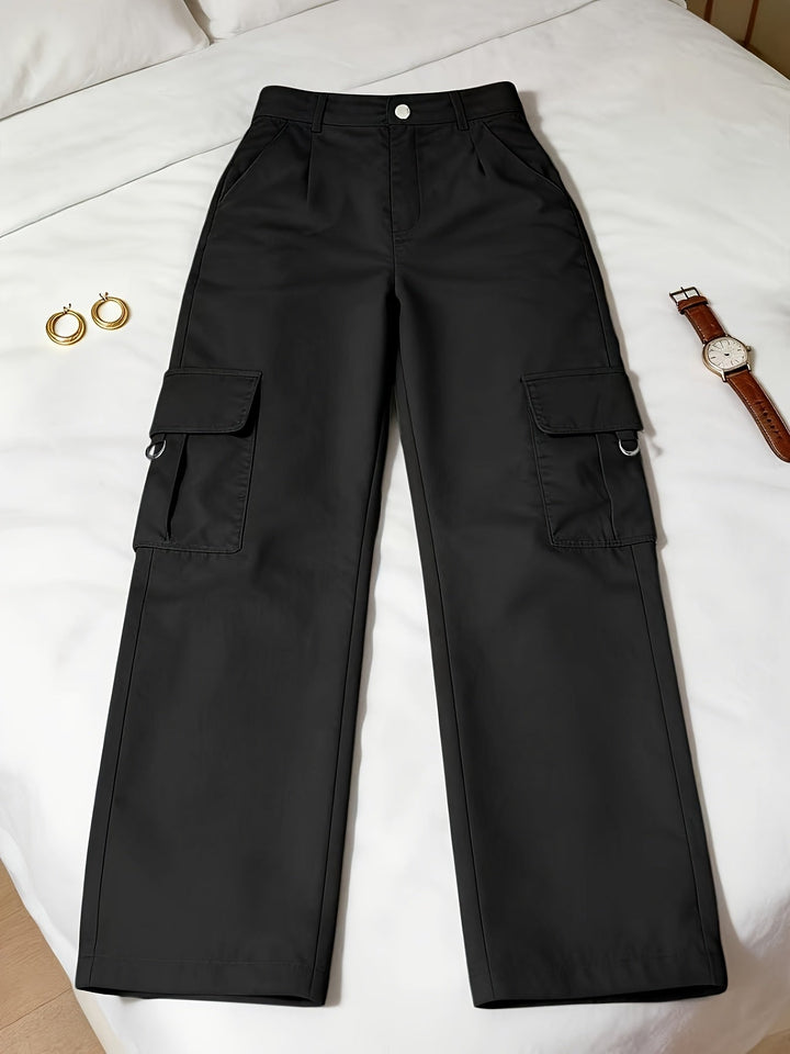 Bonnie | High-Waisted Wide-Leg Cargo Pants