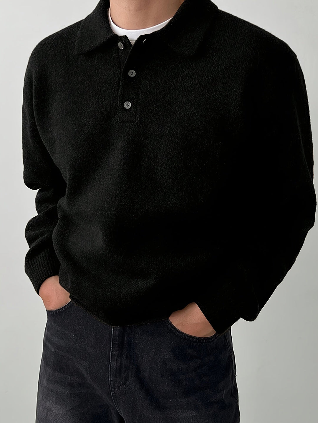 Landon | Refined Polo Collar Sweater