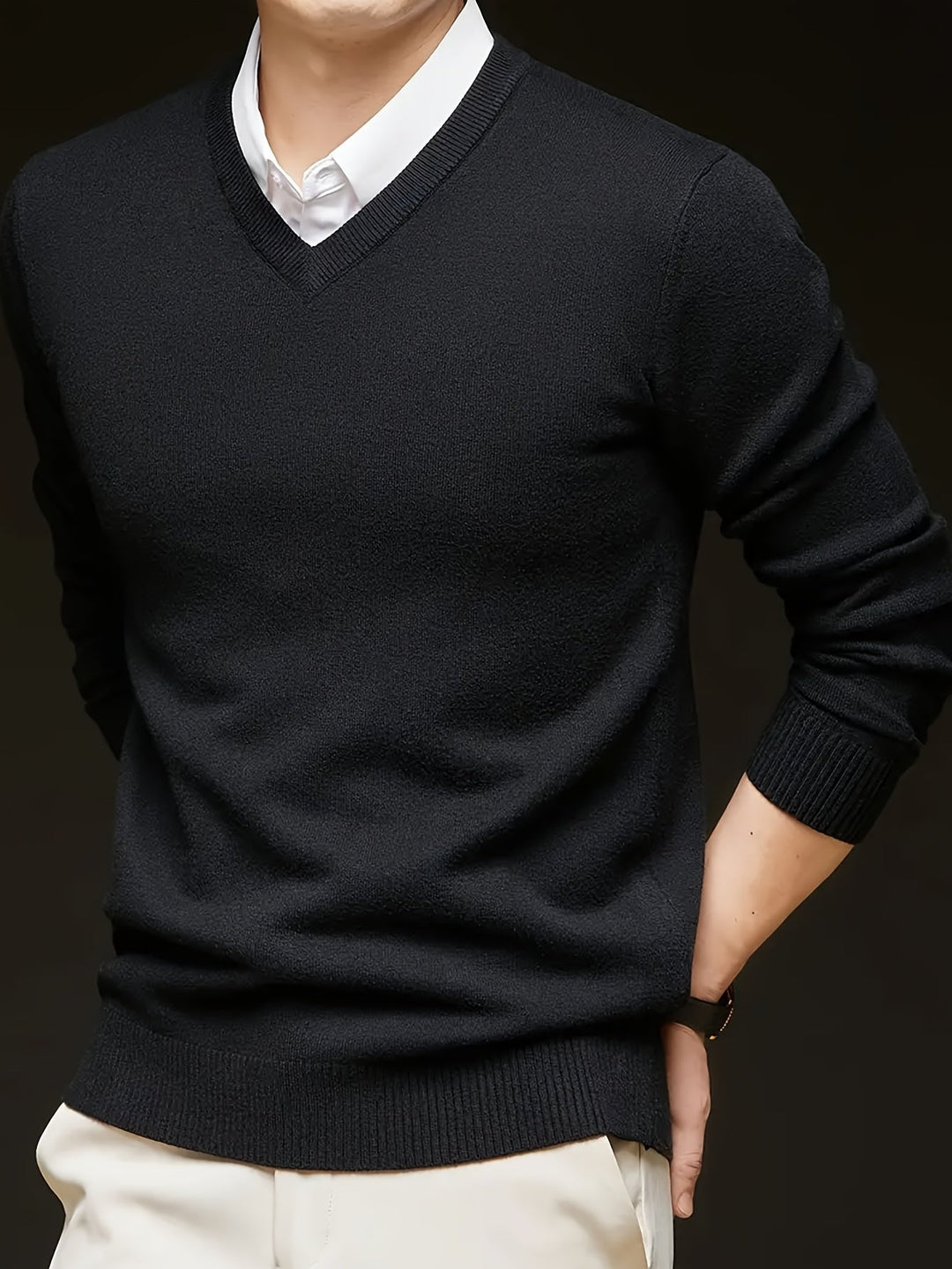 Hugh | Refined V-Neck Sweater