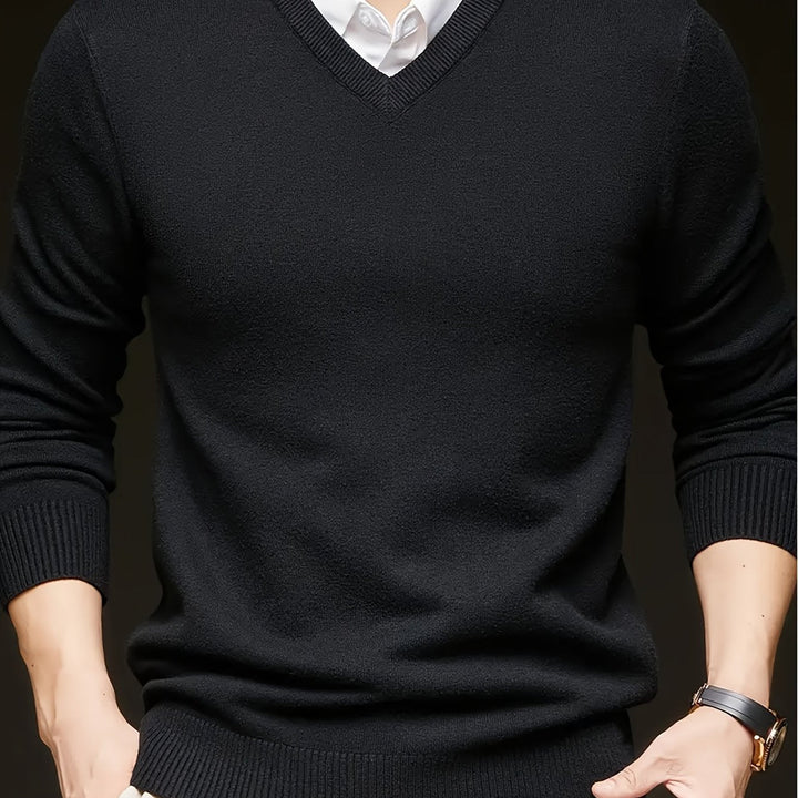 Hugh | Refined V-Neck Sweater