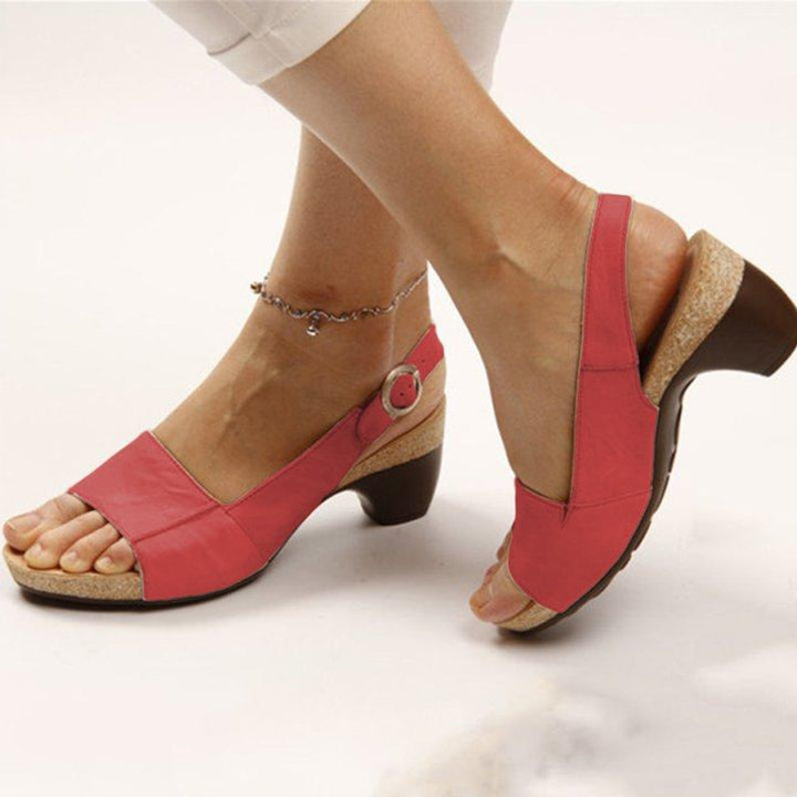 ELEGANT ORTHOPEDIC SUMMER HIGH-HEELED SANDALS