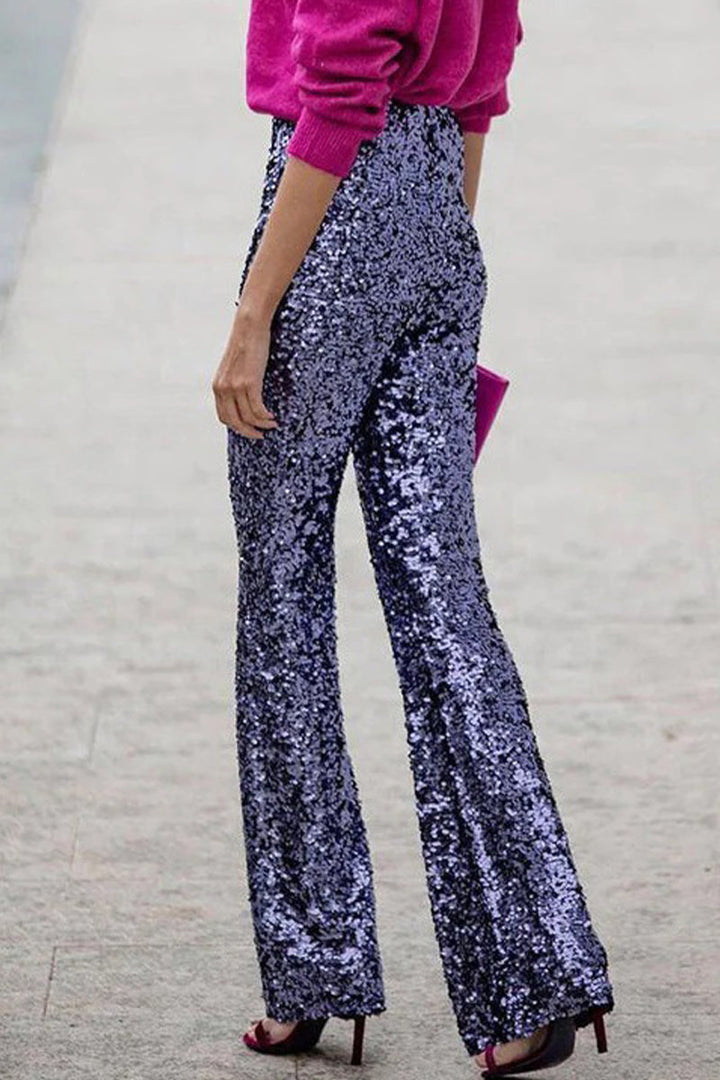 Camila | Shimmering Flared Pants