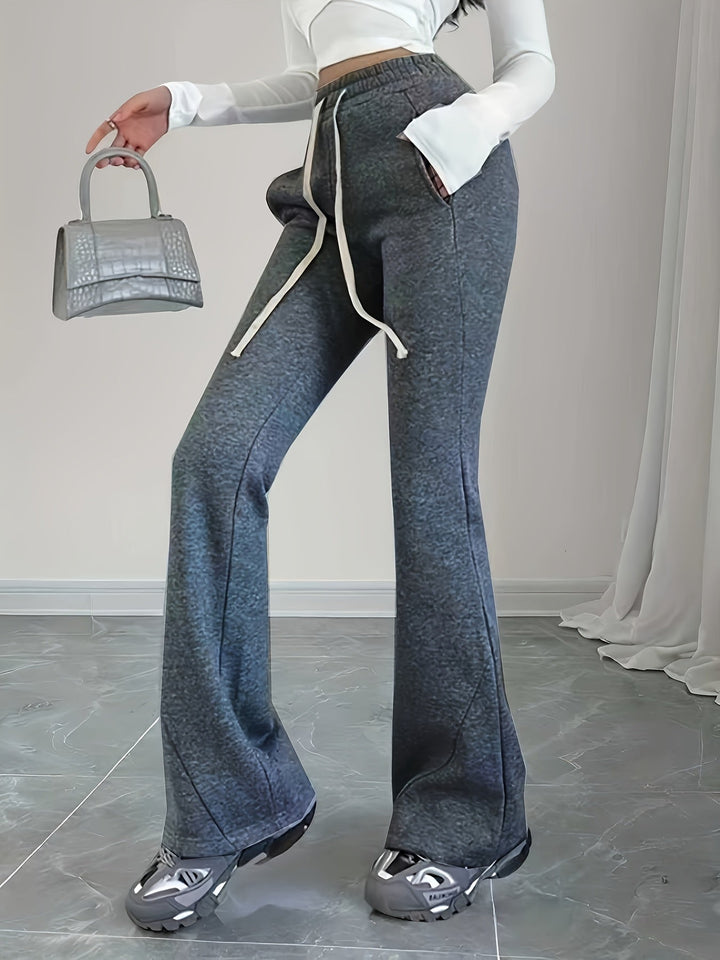 Gemma | High-Waist Flared Lounge Pants