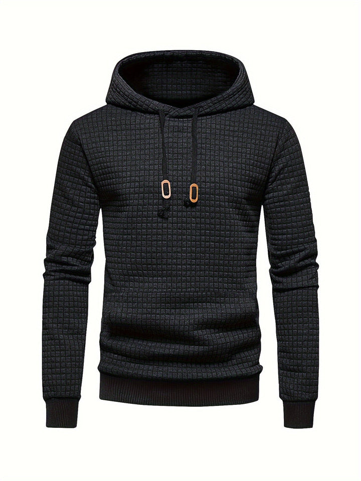 Garrison | Textured Hooded Pullover Hoodie