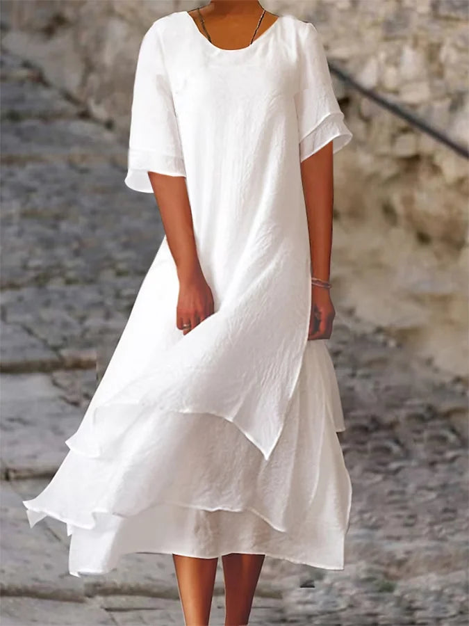 Beatrix | Flowing Layered Midi Dress