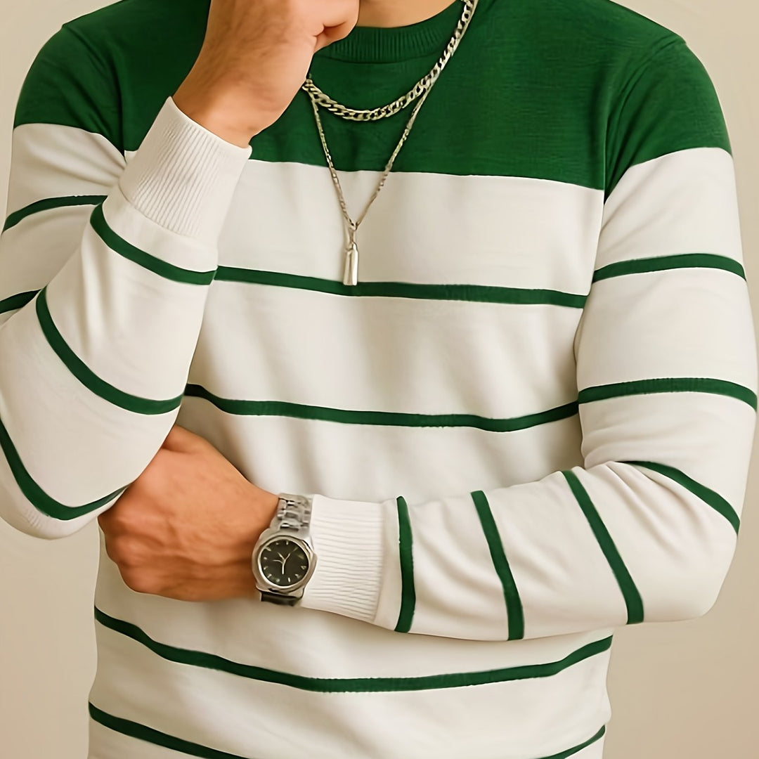 Percy | Classic Striped Crewneck Sweater
