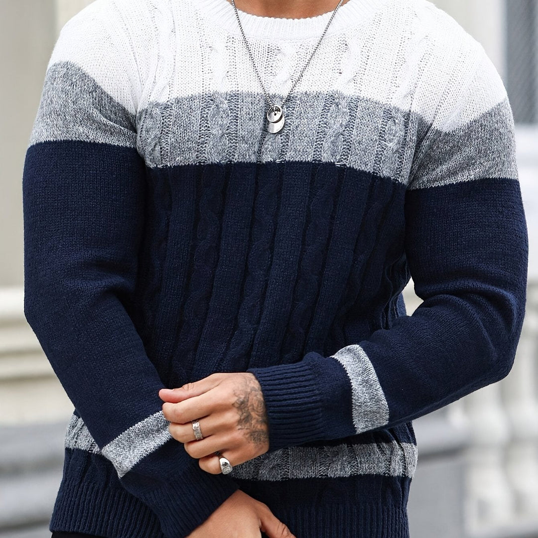 Nolan | Textured Cable-Knit Sweater