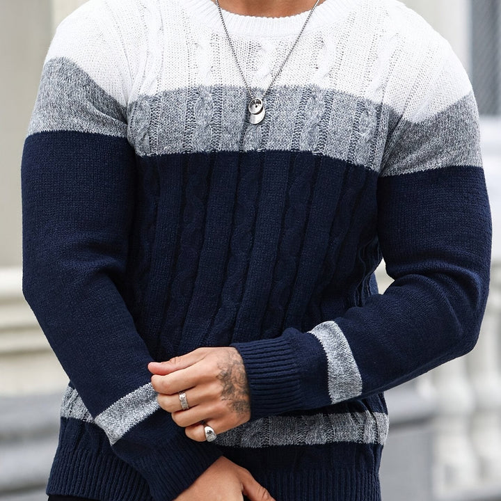 Nolan | Textured Cable-Knit Sweater