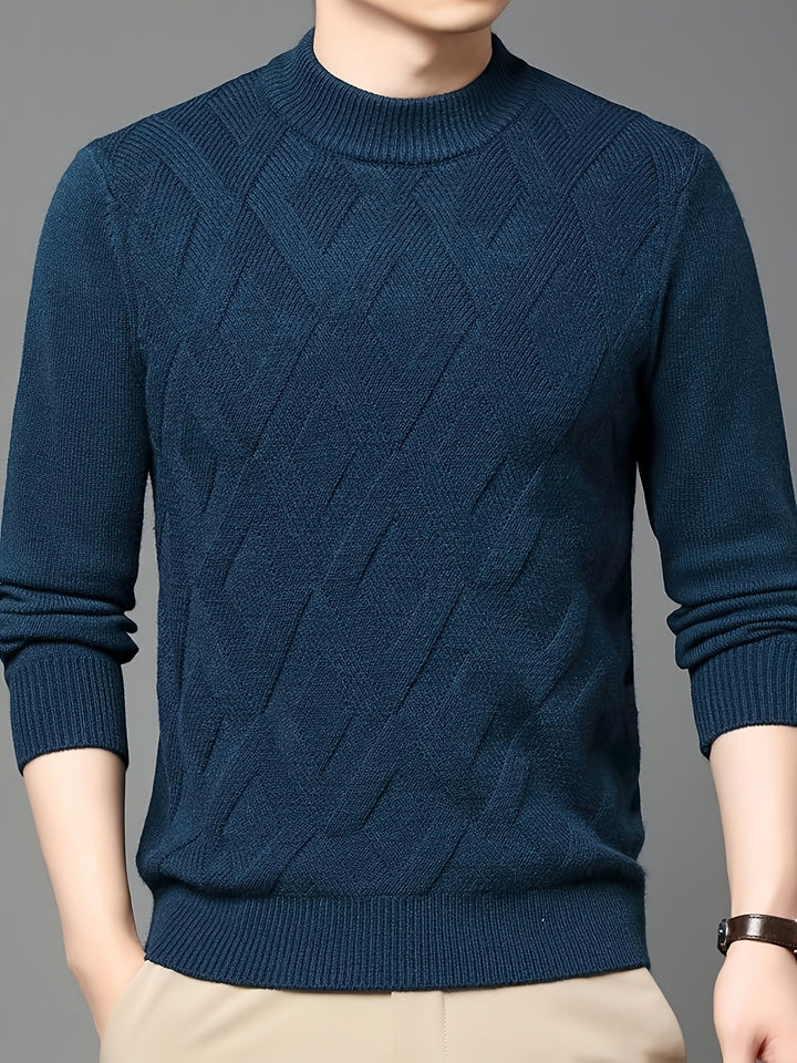 Ellis | Textured Mock-Neck Sweater