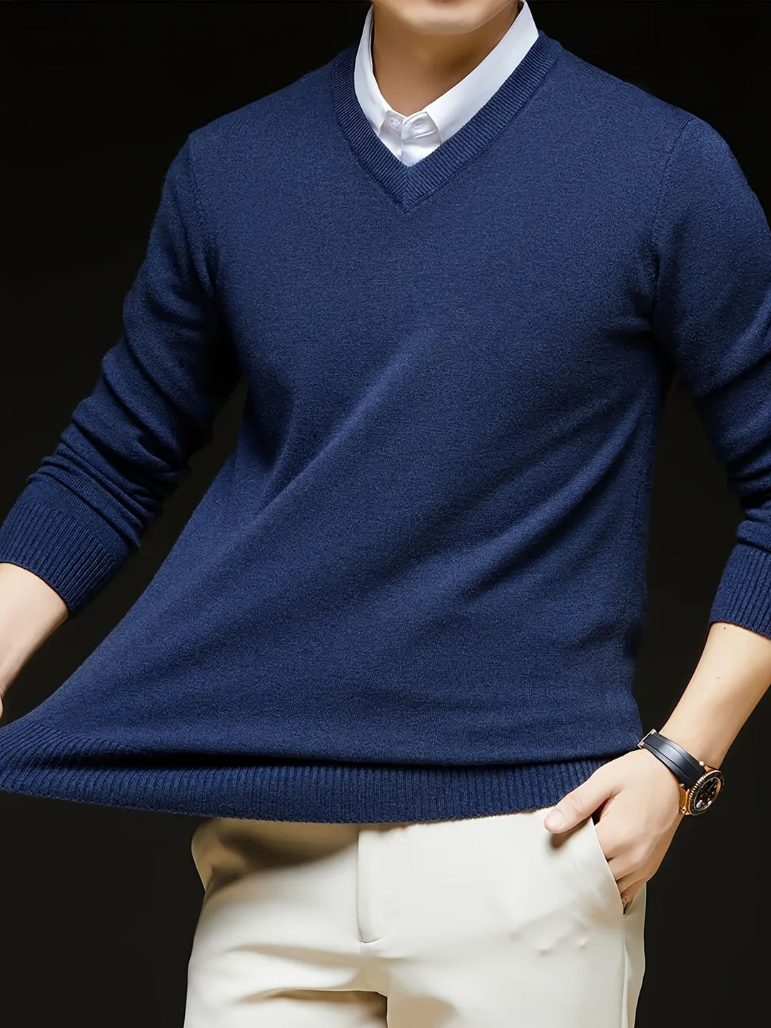 Hugh | Refined V-Neck Sweater
