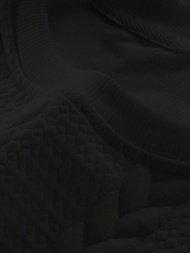 Thatcher | Textured Crew Neck Sweatshirt