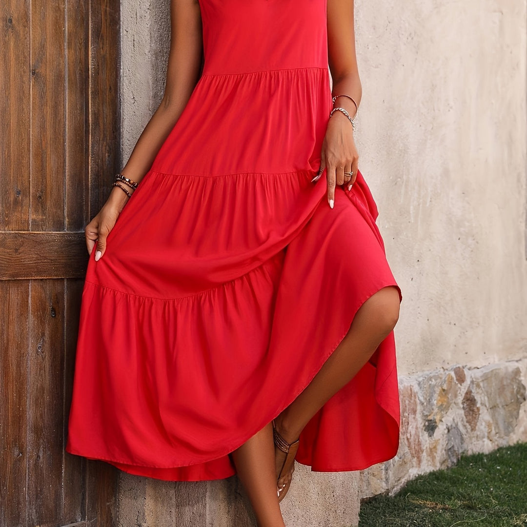 Coralie | Flowing Tiered Maxi Dress