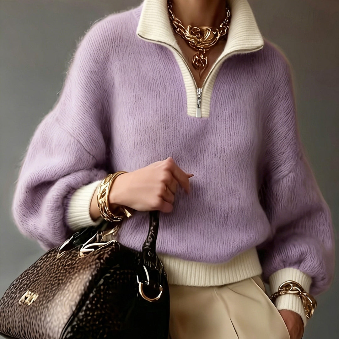 Cecily | Relaxed Half-Zip Sweater