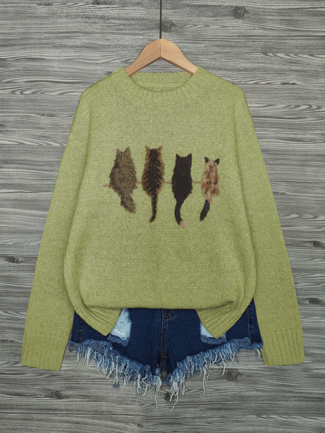 Tamara | Cozy Cat-Print Sweater