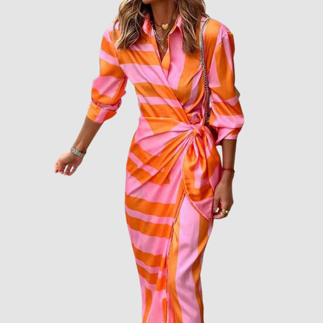 Celeste | Elegant Striped Dress