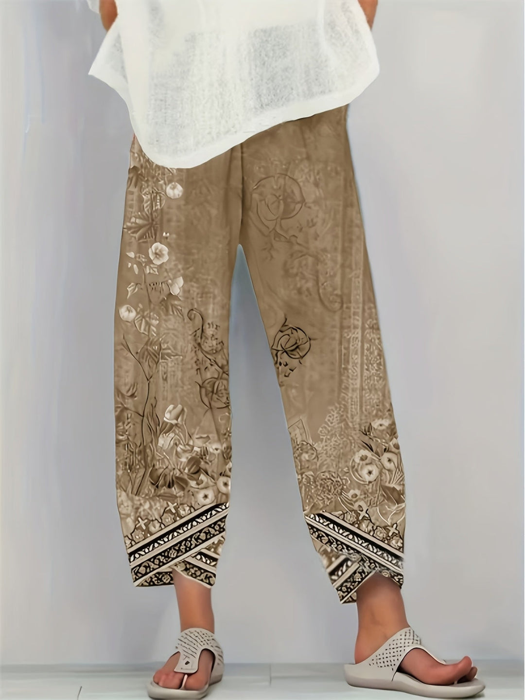 Meredith | Botanical Cropped Pants