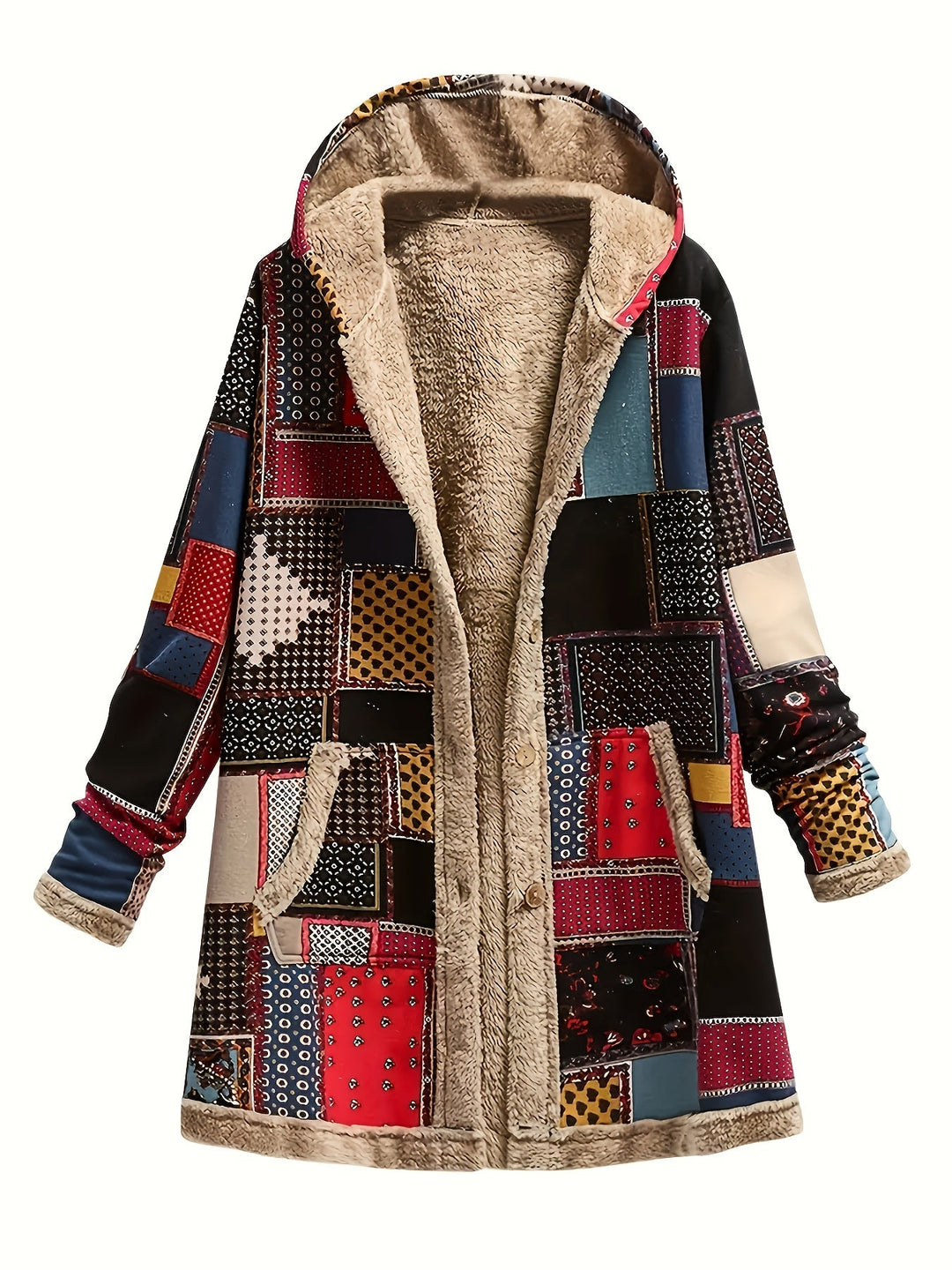 Iris | Patchwork Hooded Jacket