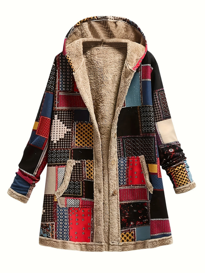Iris | Patchwork Hooded Jacket