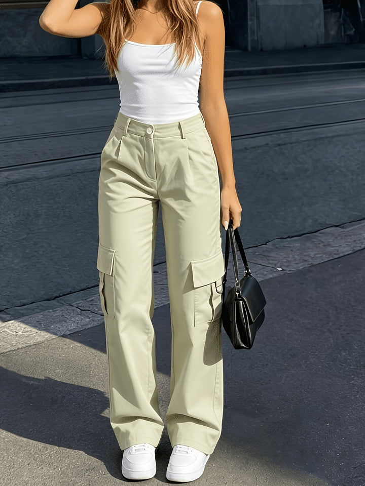 Bonnie | High-Waisted Wide-Leg Cargo Pants