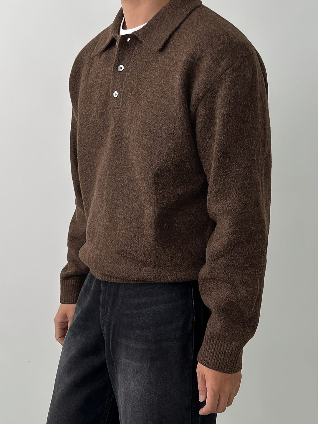 Landon | Refined Polo Collar Sweater