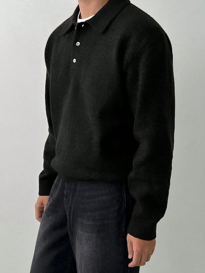 Landon | Refined Polo Collar Sweater