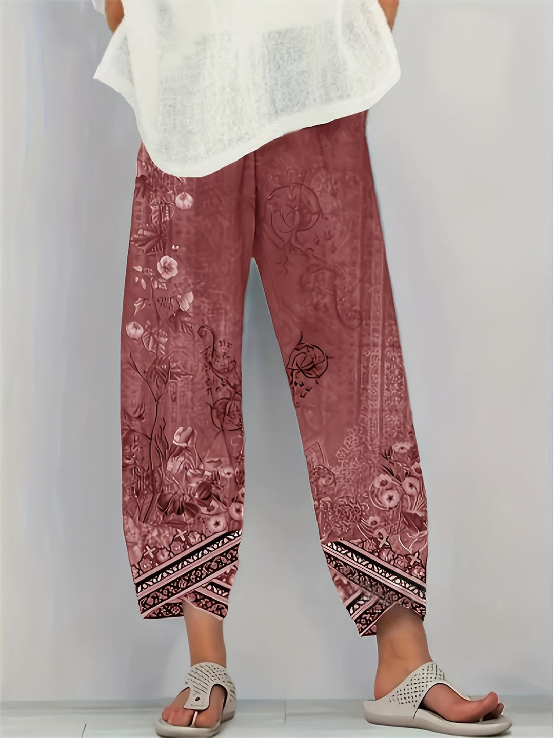 Meredith | Botanical Cropped Pants