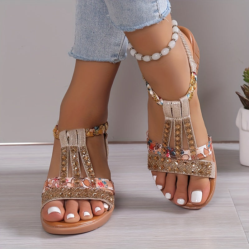 Narooma™ Women's Rhinestone Boho Wedge Sandals