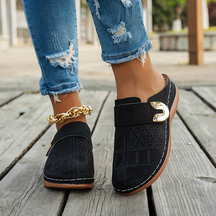 Annalise | Cushioned Wedge Clogs