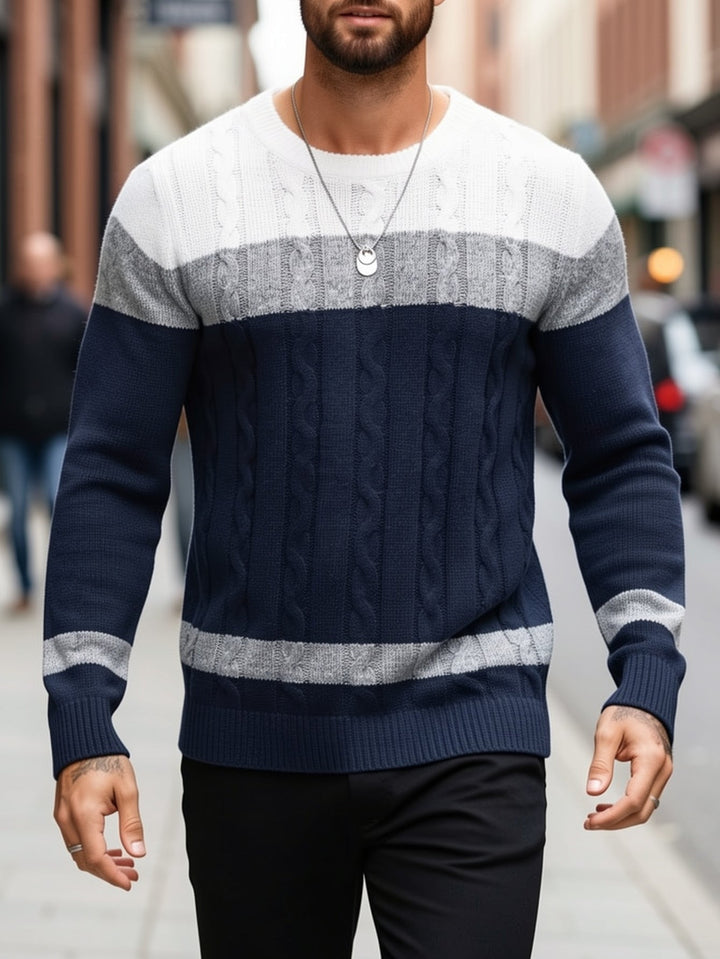 Nolan | Textured Cable-Knit Sweater