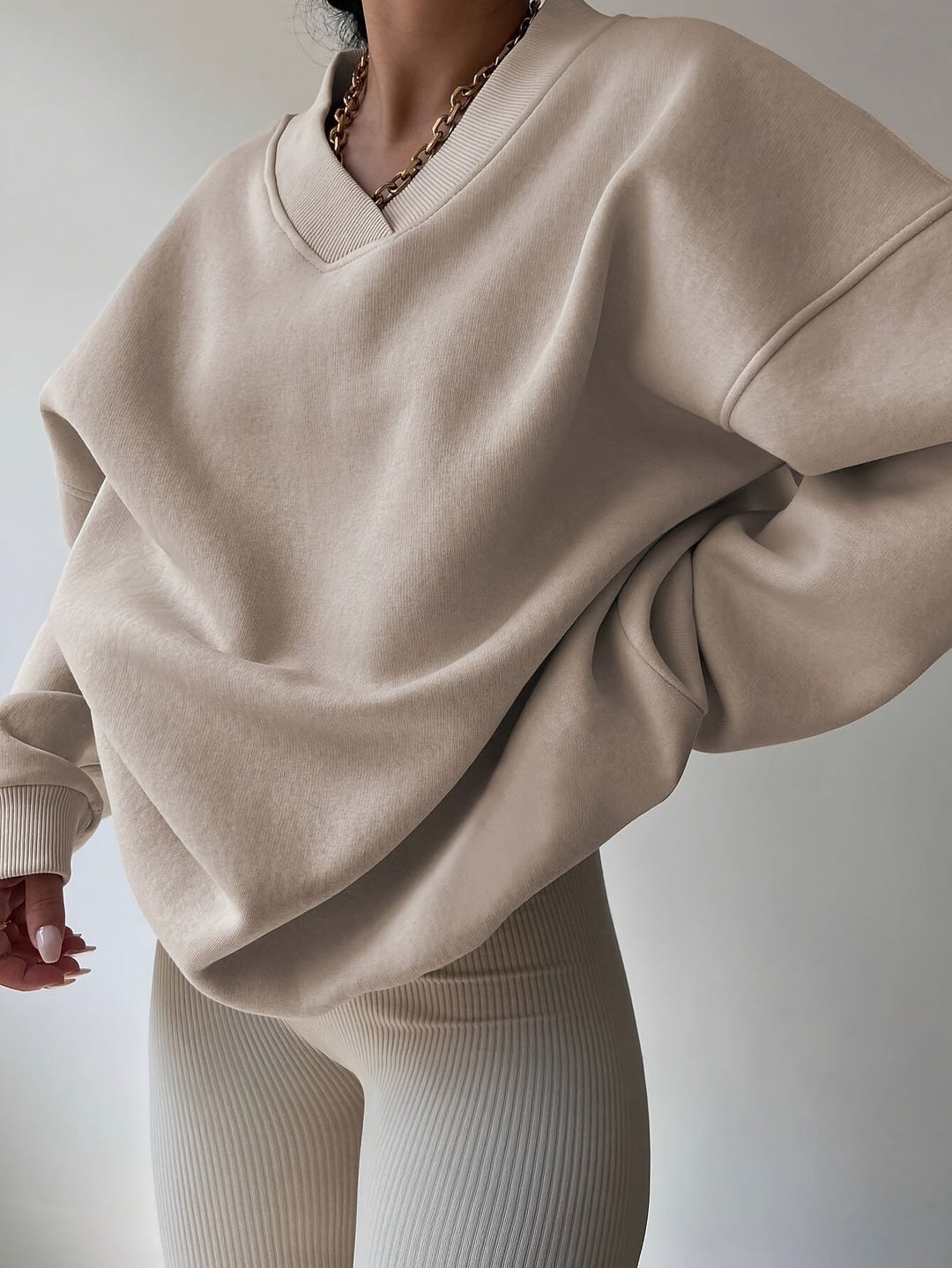 Hazel | Relaxed Half-Zip Sweatshirt