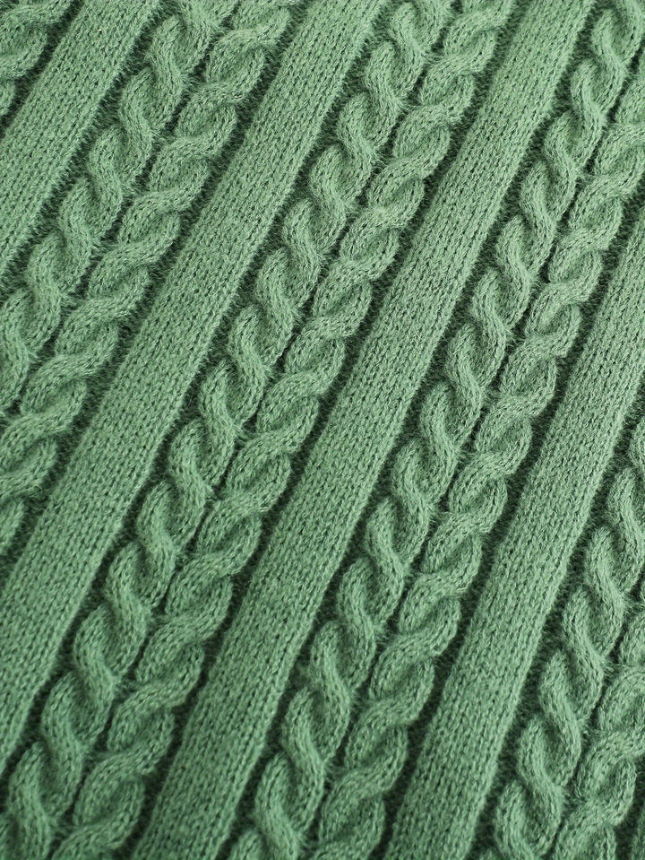 Gideon | Cable-Knit V-Neck Sweater Vest