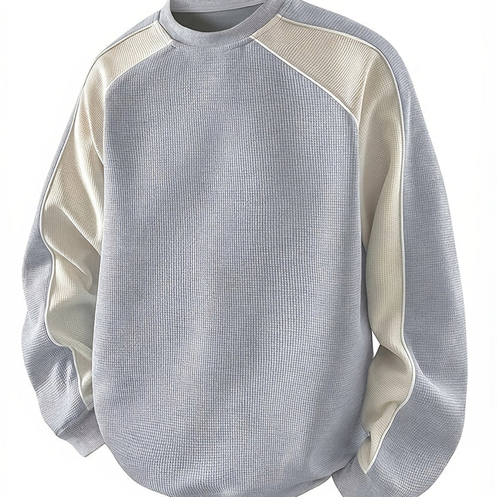 Sheldon | Color-Block Round Neck Sweatshirt