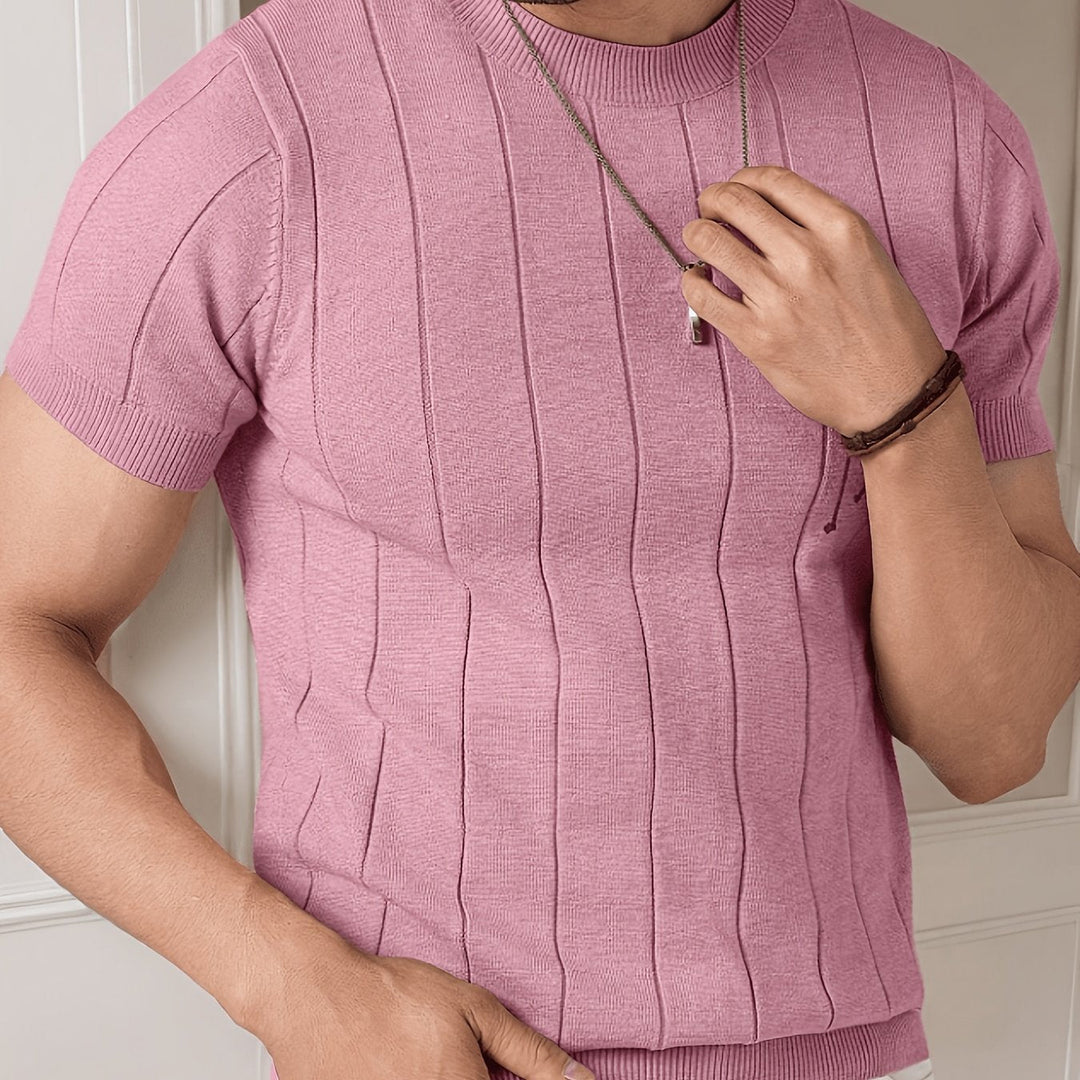 Curtis | Ribbed Short-Sleeve Top