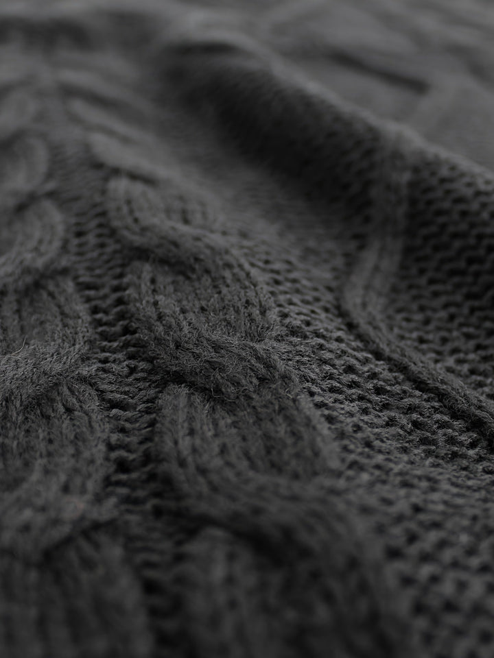 Cora | Cozy Cable-Knit V-Neck Sweater Vest