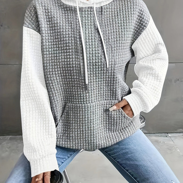 Brenna | Cozy Waffle-Texture Hoodie