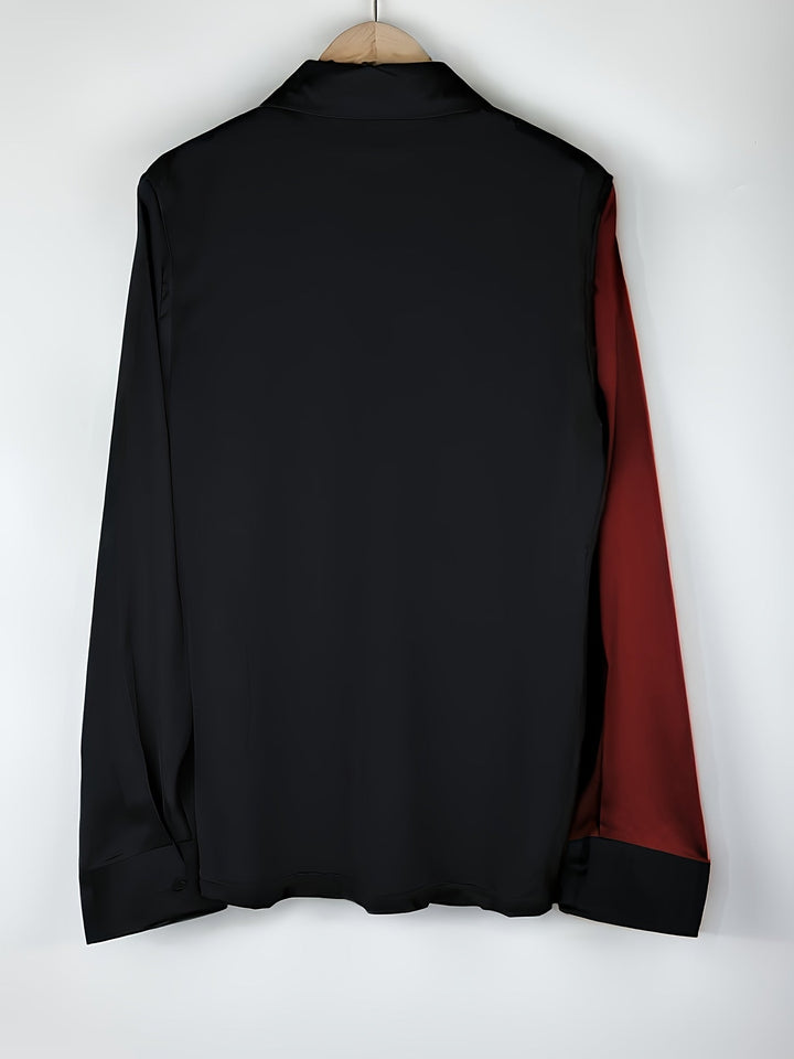 Helene | Refined Color-Block Blouse