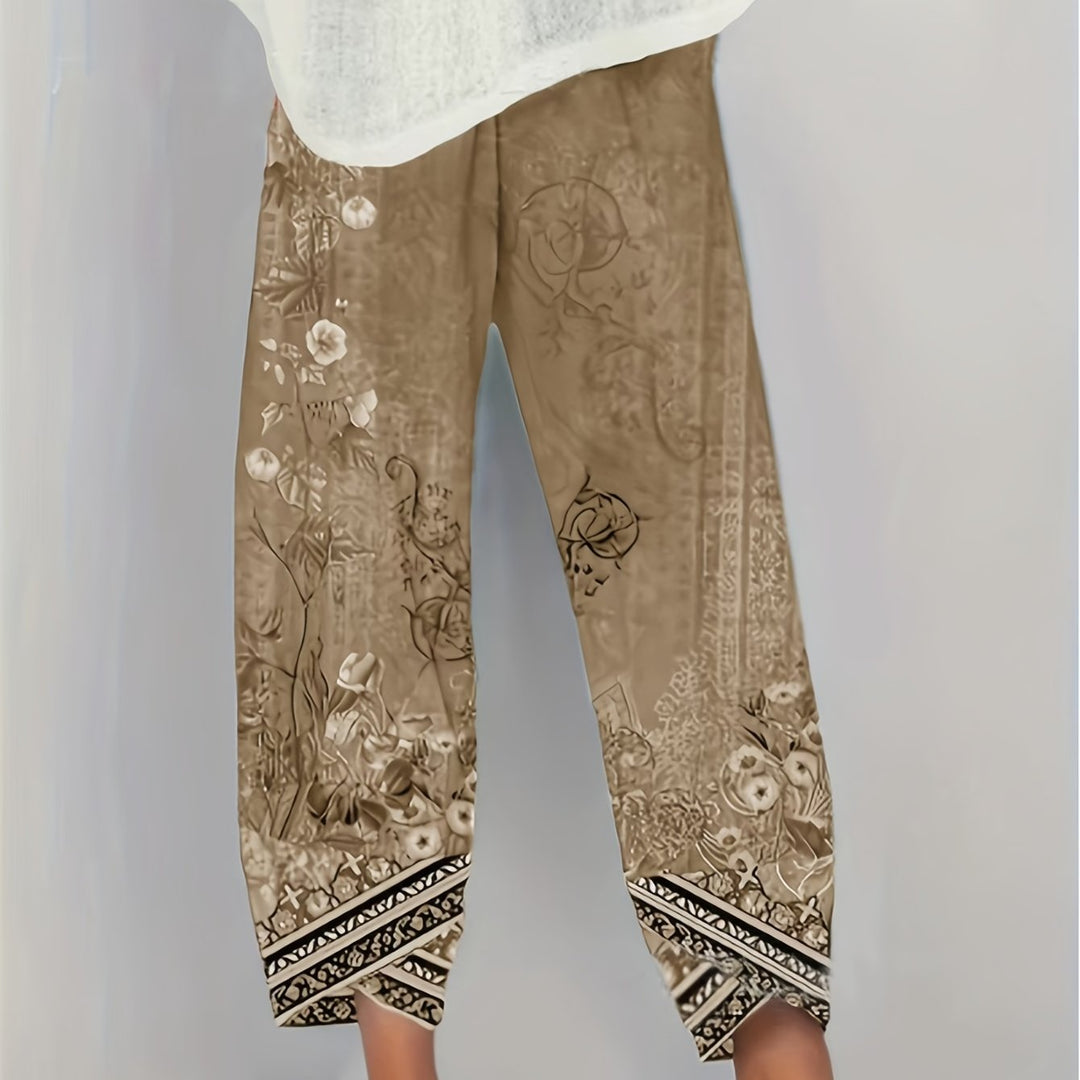 Meredith | Botanical Cropped Pants