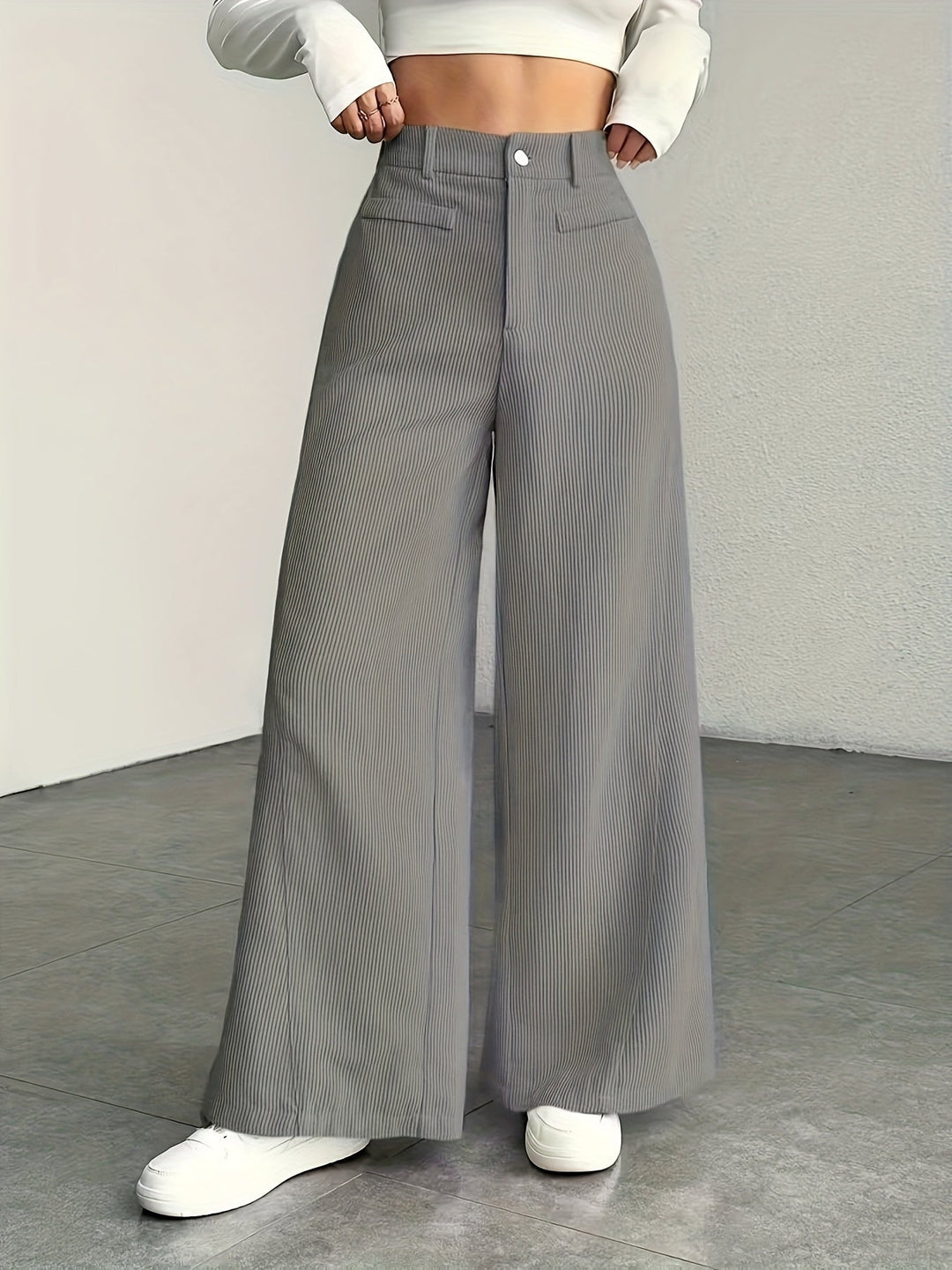 Kimberly | High-Waisted Wide-Leg Trousers
