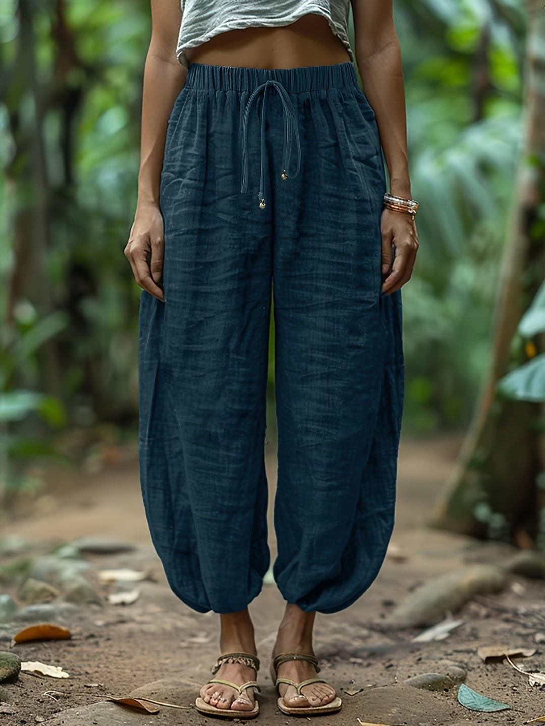Marjorie | Relaxed Drawstring Lantern Pants