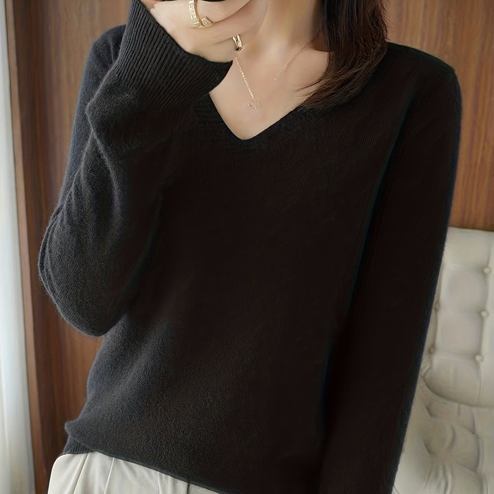 Selene | Soft V-Neck Sweater