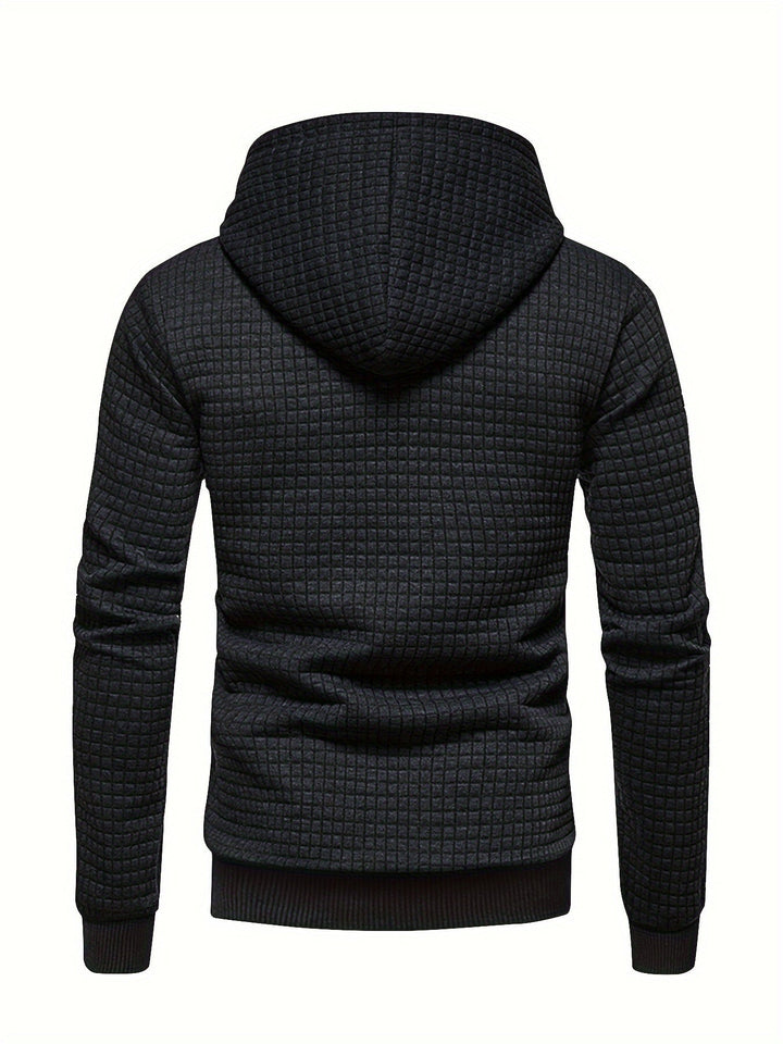 Garrison | Textured Hooded Pullover Hoodie