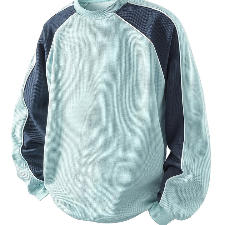 Sheldon | Color-Block Round Neck Sweatshirt