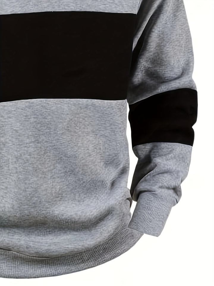 Grayson | Colour-Block Long Sleeve Polo Shirt