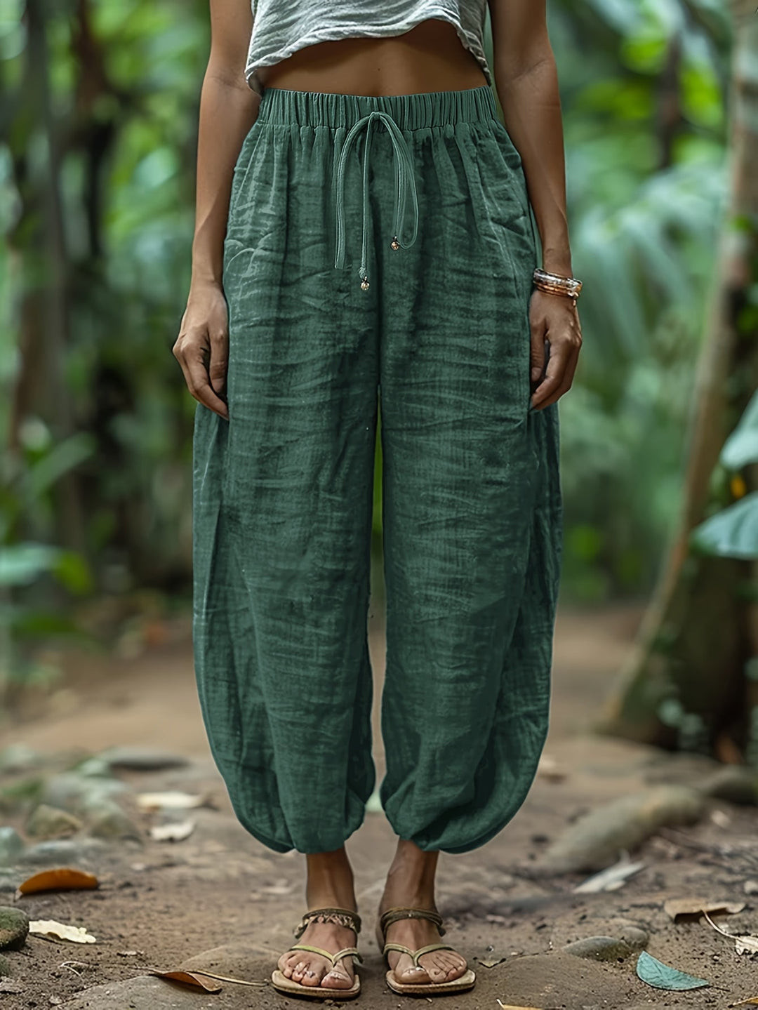Marjorie | Relaxed Drawstring Lantern Pants